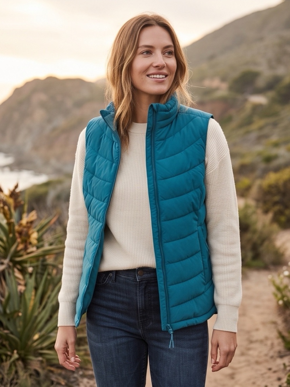 WindRiver HD1 T-MAX Teal Quilted Puffer Vest – Women's Small - Picture 3 of 16